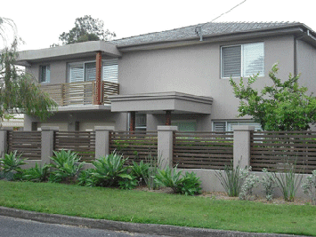 Rendered House & Fence - Rendering in Central Coast NSW